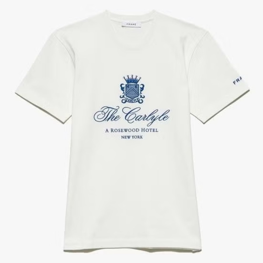 FRAME The Carlyle Hotel New York White T-Shirt